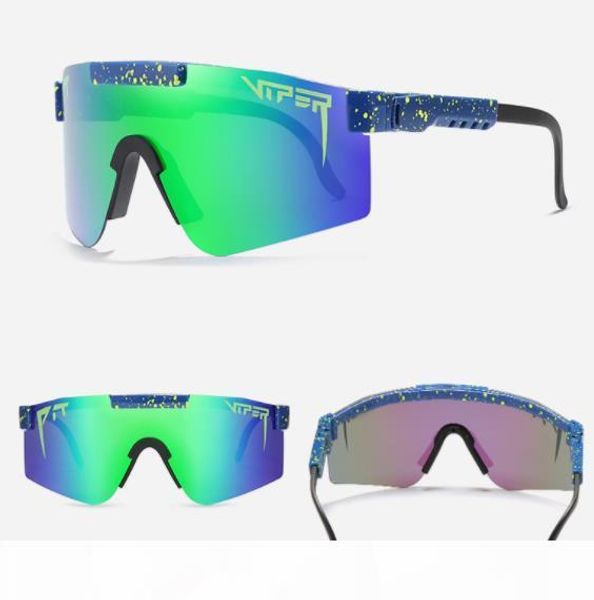 

sunglasses pit viper large frame riding sunglasses colorful full plated real film polarized sunglasses boxed sale, White;black