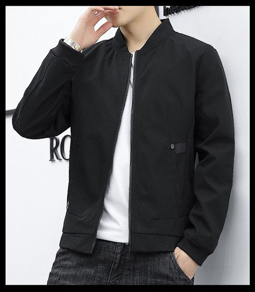 

mens baseball jacket thin вскользь весна осень сплошной цвет мужчины пальто молодежи скейтборд тонкий горячие продаем верхняя одежда, Black;brown