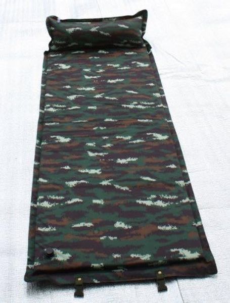 

v9egs stitching outdoor automatic inflatable camouflage inflatable bed mattress air mattress moisture-proof mat picnic mat camping camping s