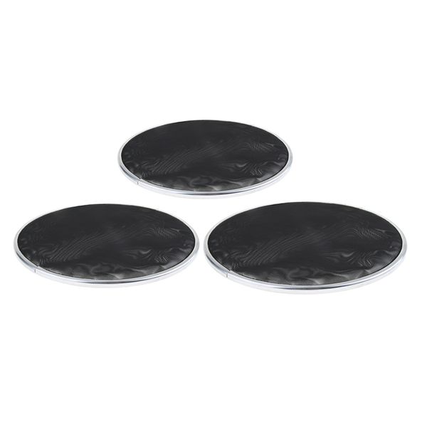 

2 piece bass drum head double layer silent mute drum skin black 8-13inch