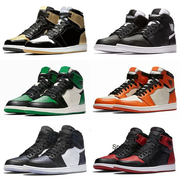 

high qaulitys jumpman 1 five mvp awards kids basketball shoes game banned men 1s unc wheat sneakers trainers shoes chicago 3 gold, Black