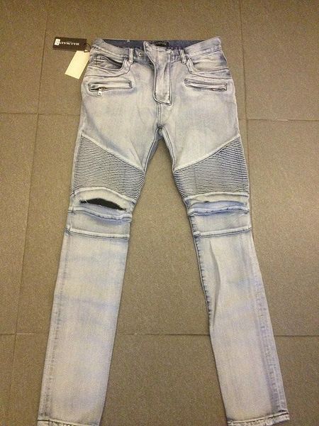 

mens designer biker jeans luxury motocycle distressed skinny ripped jeans hip hop hole jogging pants mens 2020 luxury designer clothes, Blue