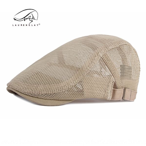 

children's men's middle children's hollowed-out mesh breathable korean fashion cap girl's beret hat beret sun-proof net, Blue;gray