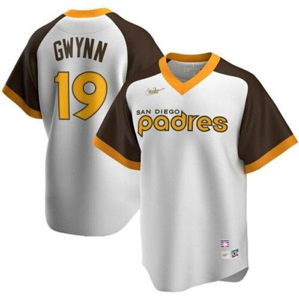 

tony gwynn #19 men's cooperstown collection mens stitched xs-6xl baseball jerseys, Gray