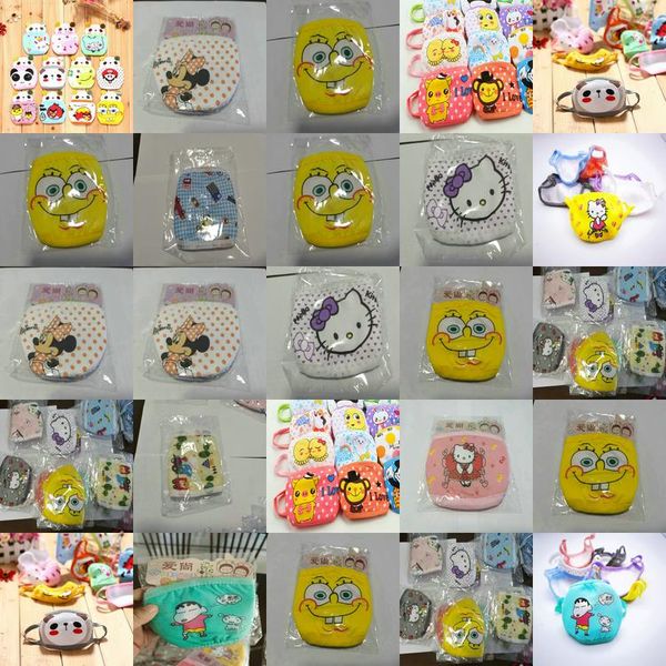 

kids face mask cubrebocas tapabocas cloth face masks cute dust masks frog baby mask cartoon warm pure cotton double dust mask osjaz, Black