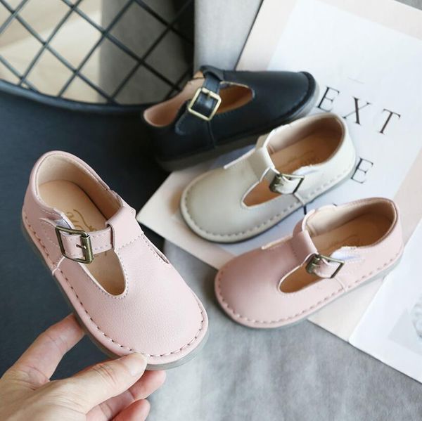 

Children England Style Boys Leather Shoes Baby Fashion Sewing Casual Shoes Kids Sandals Girls Soft Sole Sneakers Slip On Shoes