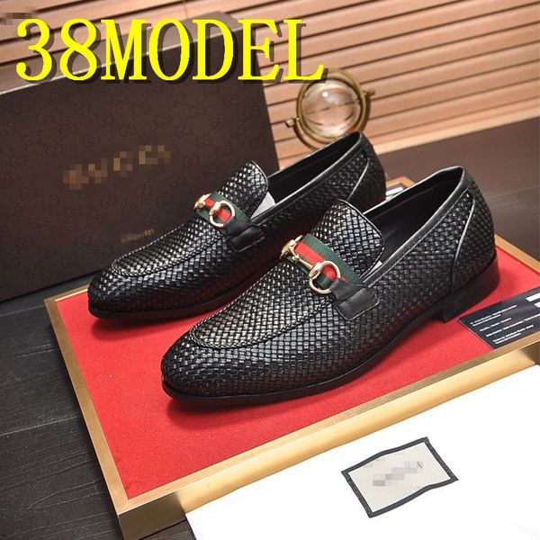 

luxurious brands men shoes casual leather 2019 spring autumn winter fashion men flats comfortable office men dress shoes, Black