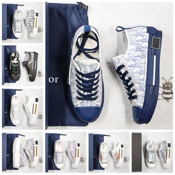 

2020 fashion 20ss oblique mens printed platform sneakers men women vintage trainer casual shoes size 36-44, Black