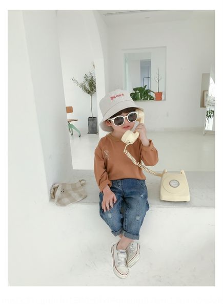 

2020 износ сезона нового короткий top clothingchildren футболка boysround шея топ детский пассив t-мода, Blue