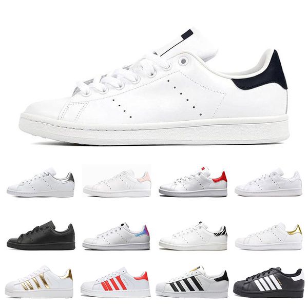 

2020 chaussure homme fashion mens casual shoes stan smith triple white black zebra leather superstars og white green woman flats sneakers