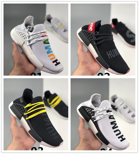 

with nmd humanrace infinite species running shoes men women pharrell williams solar pack orange species black mens designer shoes 36-45