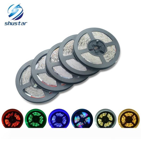 

3528 SMD Waterproof 5M 300 600 Leds flexible led strips light DC 12V warm cool white red green blue