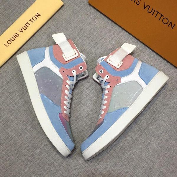 

rivoli sneaker boot men 's shoes luxury casual vintage confortable footwears zapatos de moda para hombre lace -up high top
