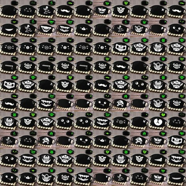 

comfort and breathability mask facemask glow in the dark skeleton skeleton face bandana masks comfort and cackb hwjh, Black