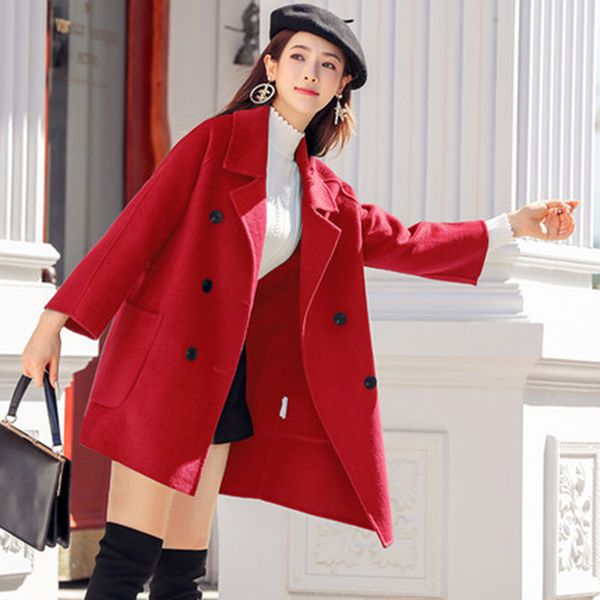 

women's trench coats 2021 elegant autumn windbreaker coat ladies korean fashion loose solid color large size female wild spring outwear, Tan;black