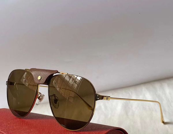 

мужчины пилотные солнцезащитные очки 0166s gold brown объектива солнцезащитные очки sonnenbrille мужские солнцезащитные очки отдыха очки нов, White;black