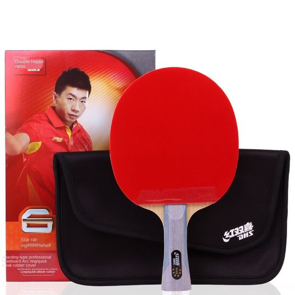 

yfpul red double happiness table tennis four-star five-star six-star crazy king students beginners billiards horizontal table tennis racket