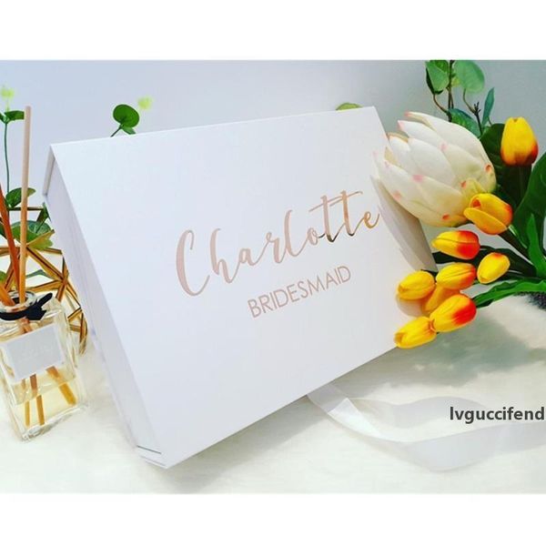 

personlized will you be my bridesmaid proposal box - bridal party bridesmaid custom any text maid of honour name gift box