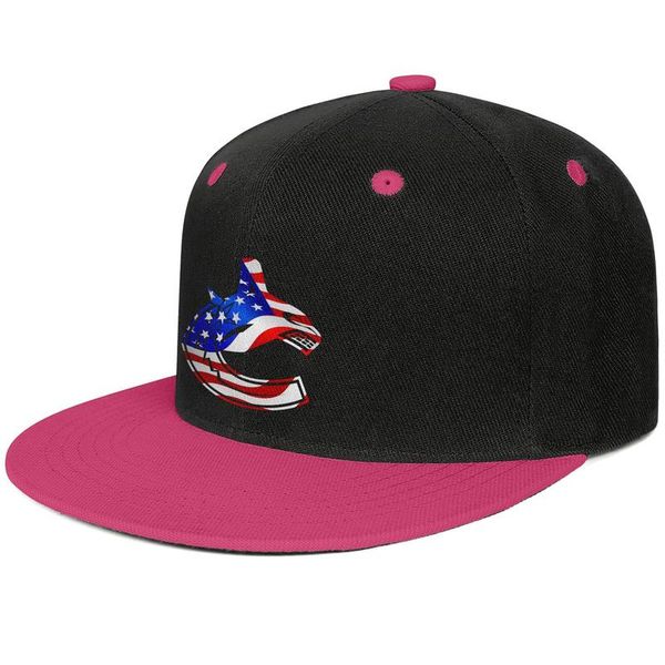 

vancouver canucks ice hockey usa flag flat brim baseball cap blank fashion trucker hats coconut tree team distressed, Blue;gray