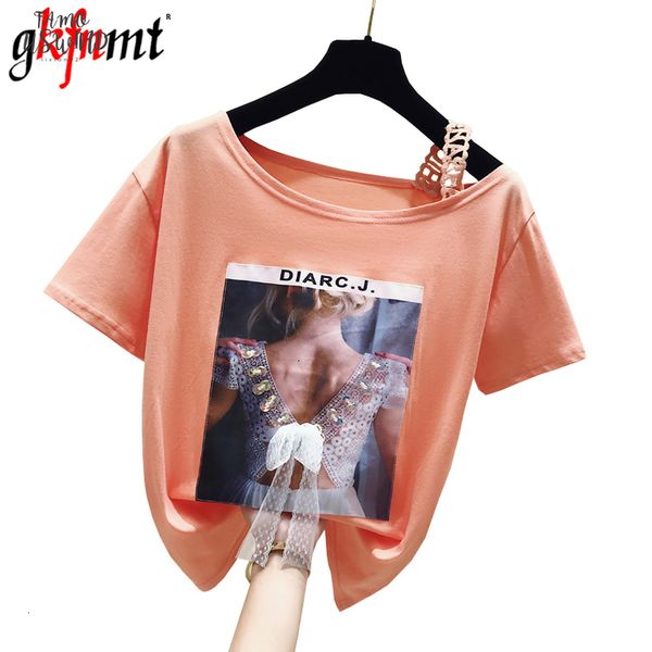 

korea cool t shirt women slash neck summer short sleeve appliques lace tshirt casual black tee floral shirt femme, White