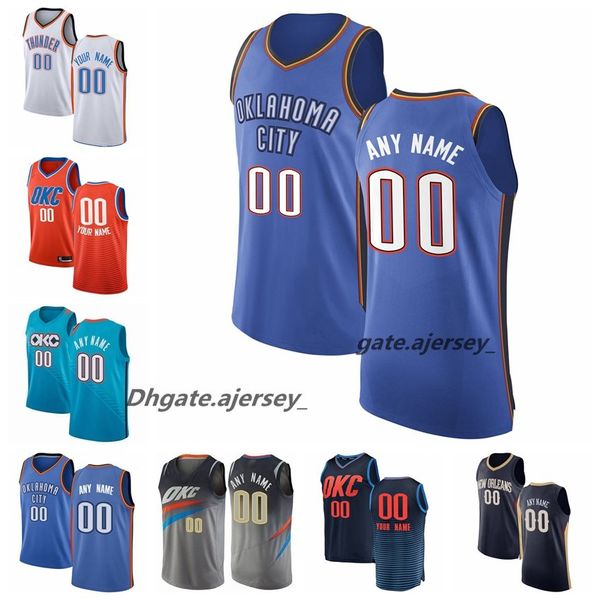 

oklahoma city thunders 2020 mens jawun evans darius bazley grant markieff morris adams schroder westbrook george basketball jersey, Black;red