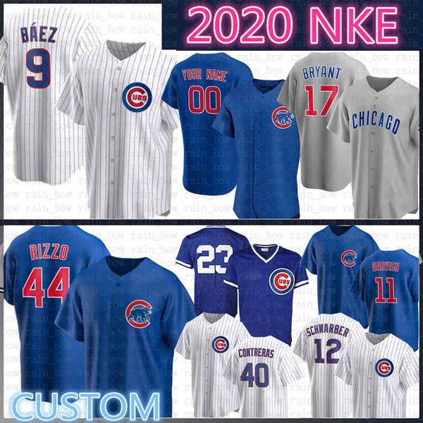 

javier baez chicago anthony 44 rizzo cubs custom baseball jersey kris bryant ryne sandberg yu darvish schwarber contreras bote dawson lester, Blue;black