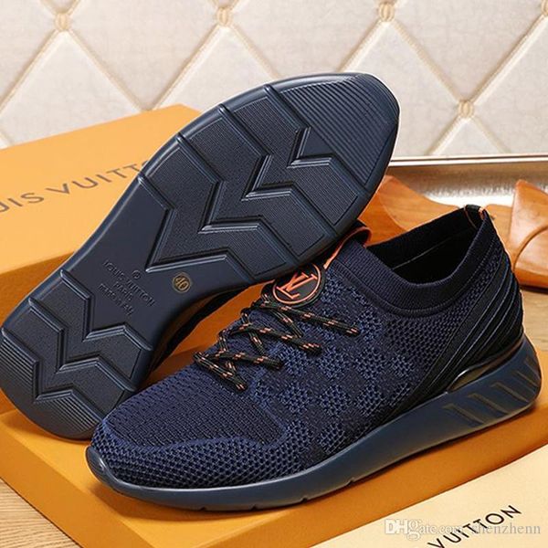 

fashion men shoes sneakers chaussures pour hommes with box men shoes luxury design breathable fastlane sneaker sports shoes mens drop ship, Black