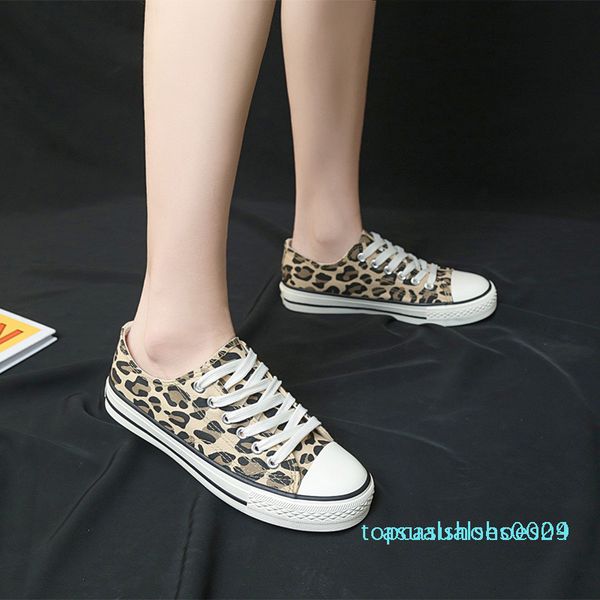 

12020 spring leopard high sneakers women fashion flats canvas shoes woman autumn platform ladies shoes e16-90 t04, Black