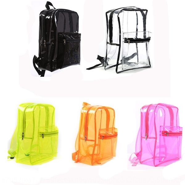 

korean colorful waterproof backpack transparent korean pvc bag colorful transparent waterproof backpack pvc bag