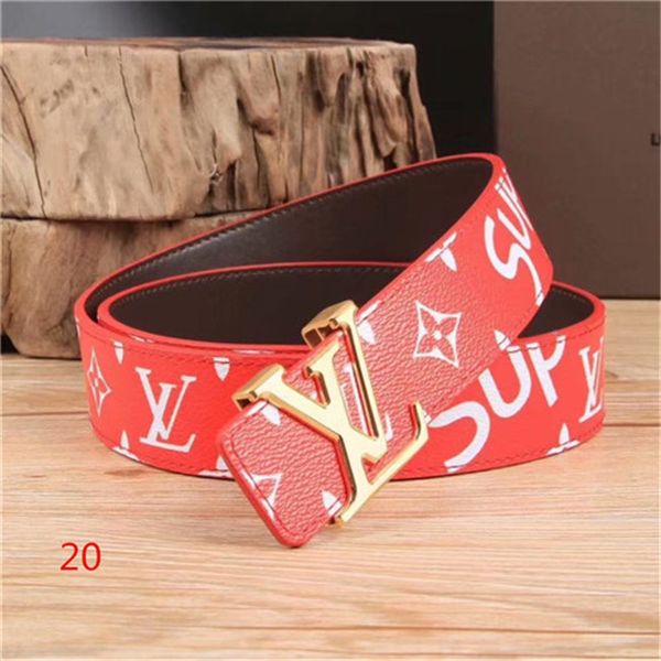 

belts mens belt fashion men genuine leather black belts women big gold buckle smooth womens classic casual ceinture with orange box, Blue;gray