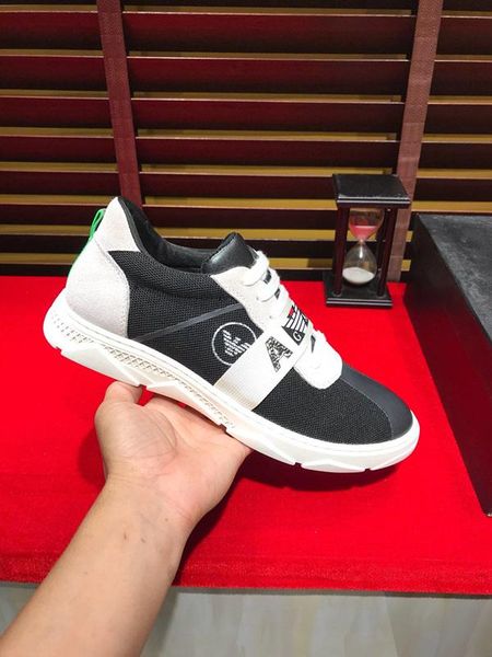 

2020-2019f custom tide brand leather men's casual shoes, fashion wild sports shoes, original packaging shoe box, size: 38-44