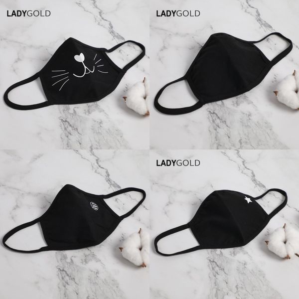 

cycling anti-dust cotton mout fa mask men women mout mask fasion black mask#940