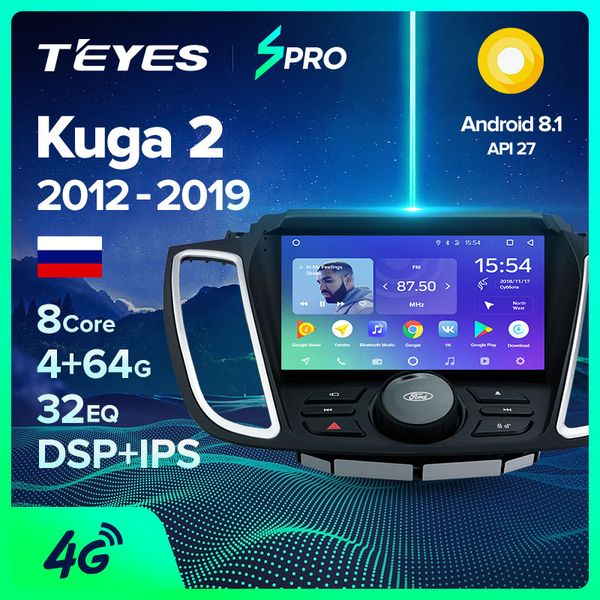 

teyes спро для kuga 2 побег 3 2012 - 2020 car radio мультимедиа видео плеер навигация gps android 8.1 нет 2din 2 din dvd автомобиля dvd