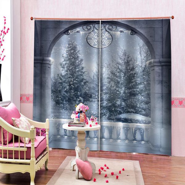 

stereoscopic curtains custom 3d curtain morden blue forest curtains 3d curtains for living room bedding room office