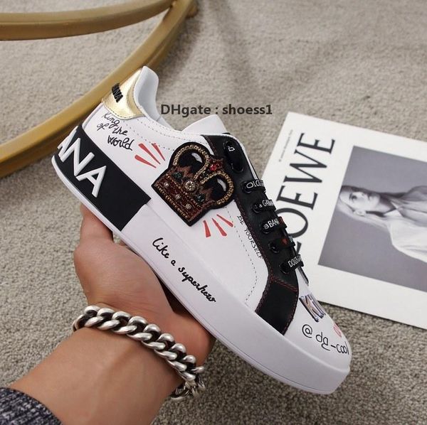 

2021-2020u new custom -made men and women exquisite hand -painted low -casual sports shoes ,high -quality fashion wild couple party shoe, Black