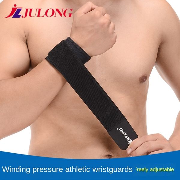 

double-layer pressure basketball tennis sports wristband adjustable fixed badminton wool ball badminton wristband, Black;red