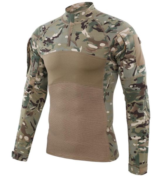 

a660-107 tactical gear outdoor hunting combat shirts camouflage, Black;green