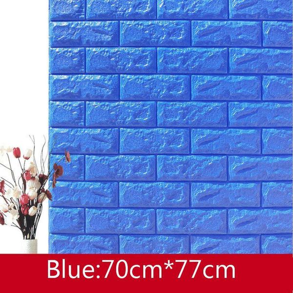 

2016 diy self adhensive 3d brick wall stickers living room decor foam waterproof wall covering wallpaper for tv background kids room s imbio