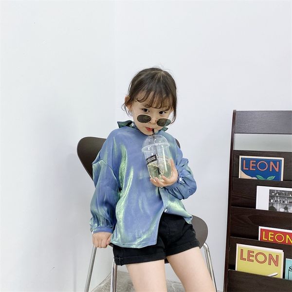 

цун сяомей 2020 нового пальто детской одежды износ девушка русалка ji магия цвета яркой рубашки детской мода рубашка пальто, White;black