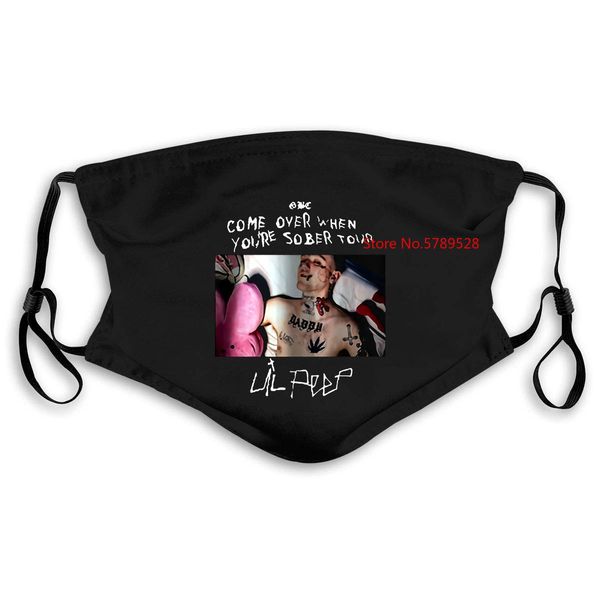 

new lil peep come over when you are sober reprint men and woman hipster mask women kids pm25 bzuxz