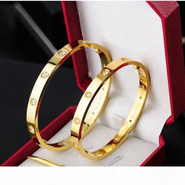 

titanium steel love bracelet silver rose gold bracelet bangles women men screw screwdriver bracelet couple jewelry1564033664532, Black