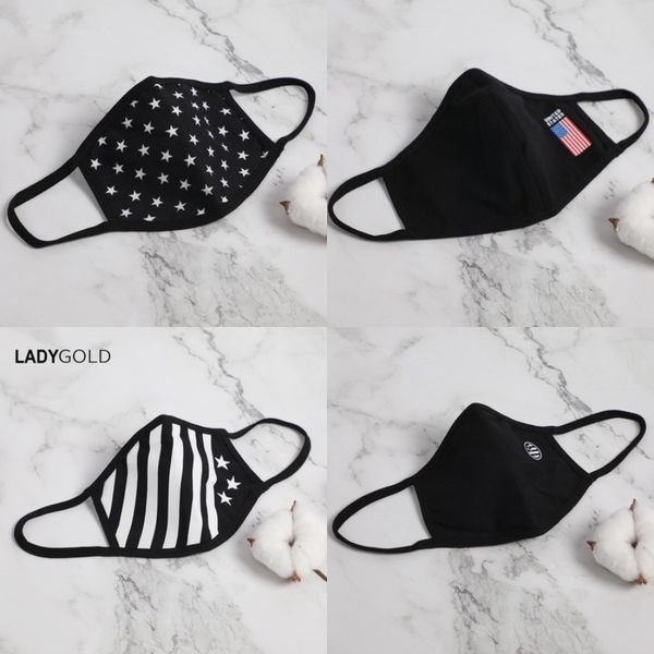 

fasion bling bling sequins protective mask pm2.5 dustproof mout masks wasable women fa mask 15 styles#386, Black