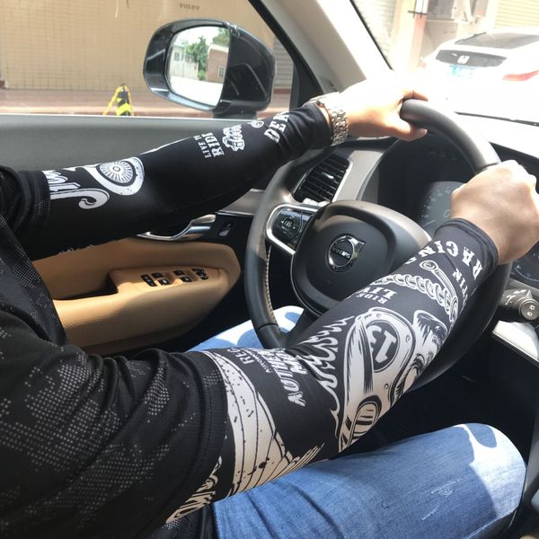 

cycling sports men's and women's outdoor sun-proof ice silk sleeve bicycle and gloves uv-proof gloves ice sleeve