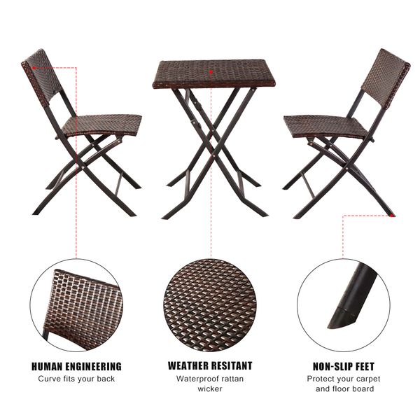

retro brown patio sofa furniture cool folding rattan chair three piece square table handmade garden rattan chair high end seat