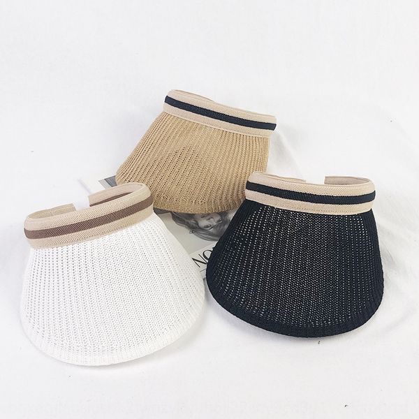 

korean- net net empty web celebrity same style no hat beach holiday armour cap korean-style sun hat, Blue;gray