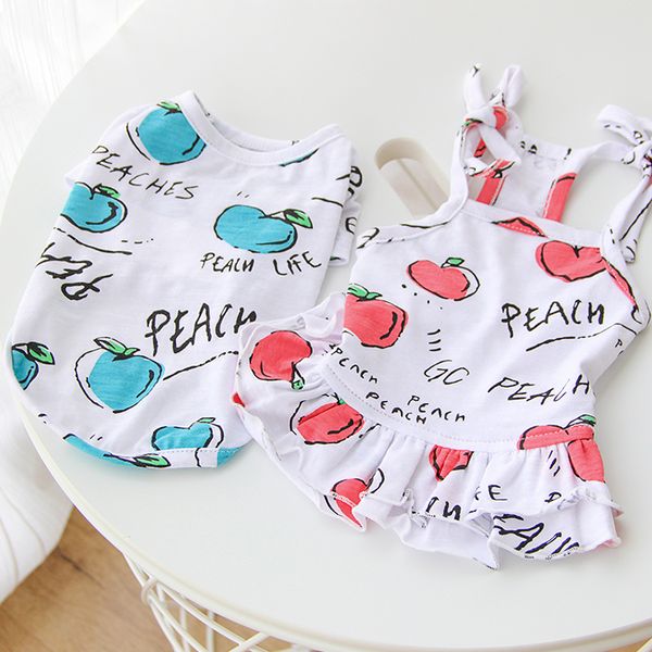 

dog couple suit pet dress dresses dog t shirt pet clothes dogs vest vests clothing vestidos new arrivals striped pets skirt