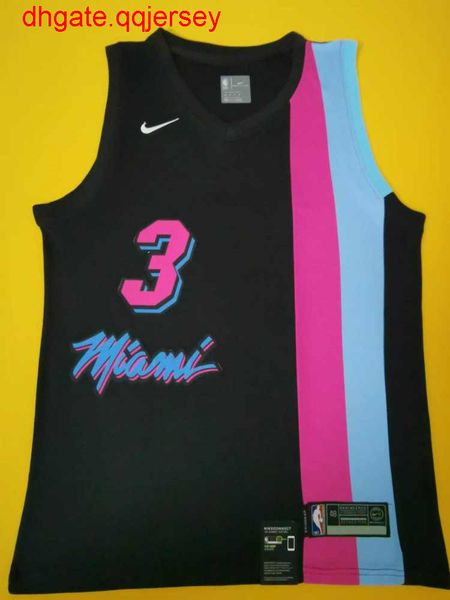 

горячие продажи 2020 мужская дуэйн уэйд # 3 blackjersey, Gray