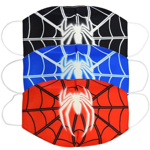

2020 spiderman cosplay cotton mouth mask women men kids anti dust warm cool breathable respirator masks zxt223 otgrm, Black