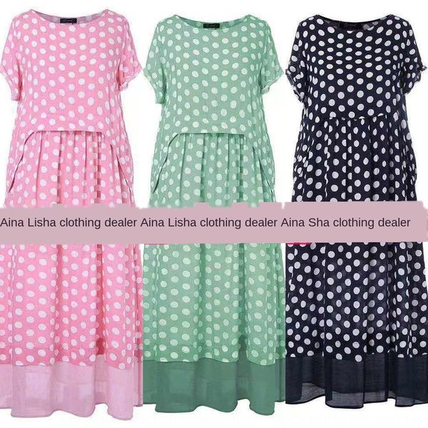 

2019 summer women's fake two-piece polka dot printed 2019 summer women's fake two-piece polka dress dot printed dress, Black;gray