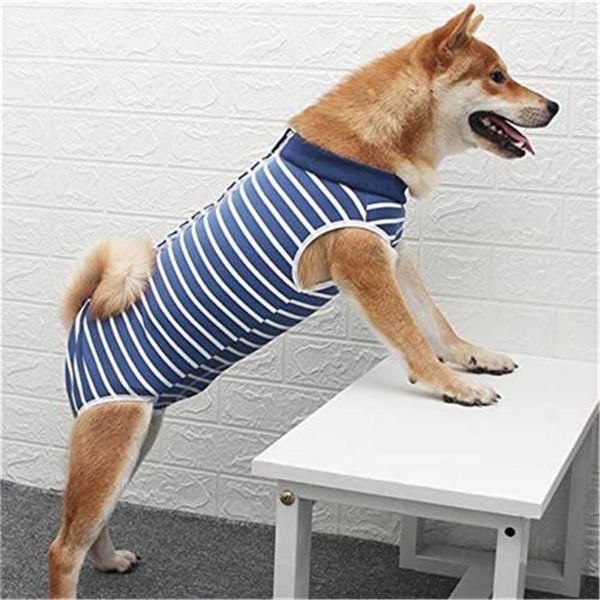 

breathable dog neutering suit fashion pet supplies dog pet puppy clothes striped vest slim